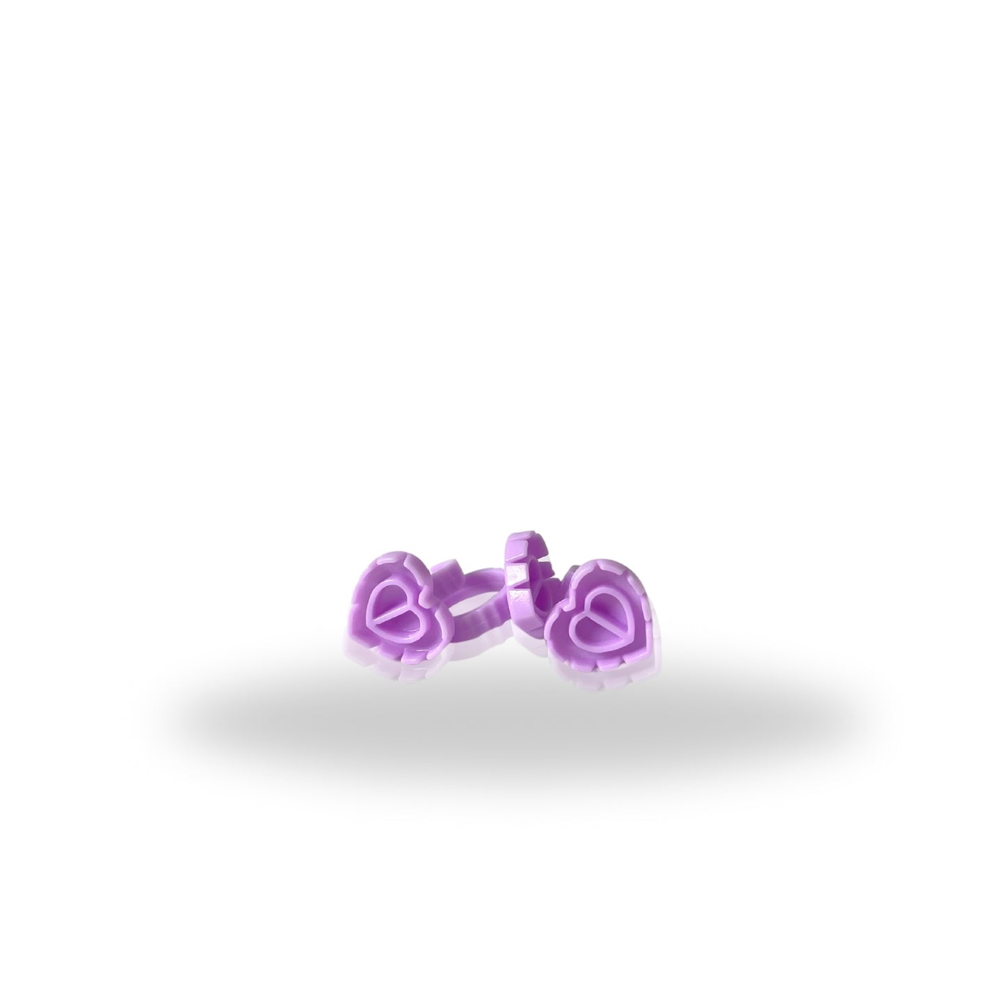 Purple Glue Rings 100ct